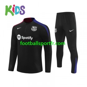 FC Barcelone Enfant Ensemble Sweat d'entrainement Noir 2024-2025